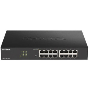 D-Link DGS-1100-16V2 16-Port Managed Gigabit Ethernet Switch, fanless, desktop